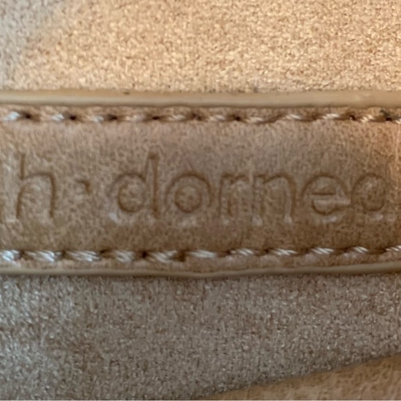 AH.DORNED New York tan/camel crossbody snap close smaller bag NWT - Picture 4 of 12